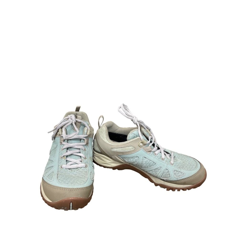 Merrell Select Dry Form 2 womans green leather hiking sneakers Sz 8 SKU 9720